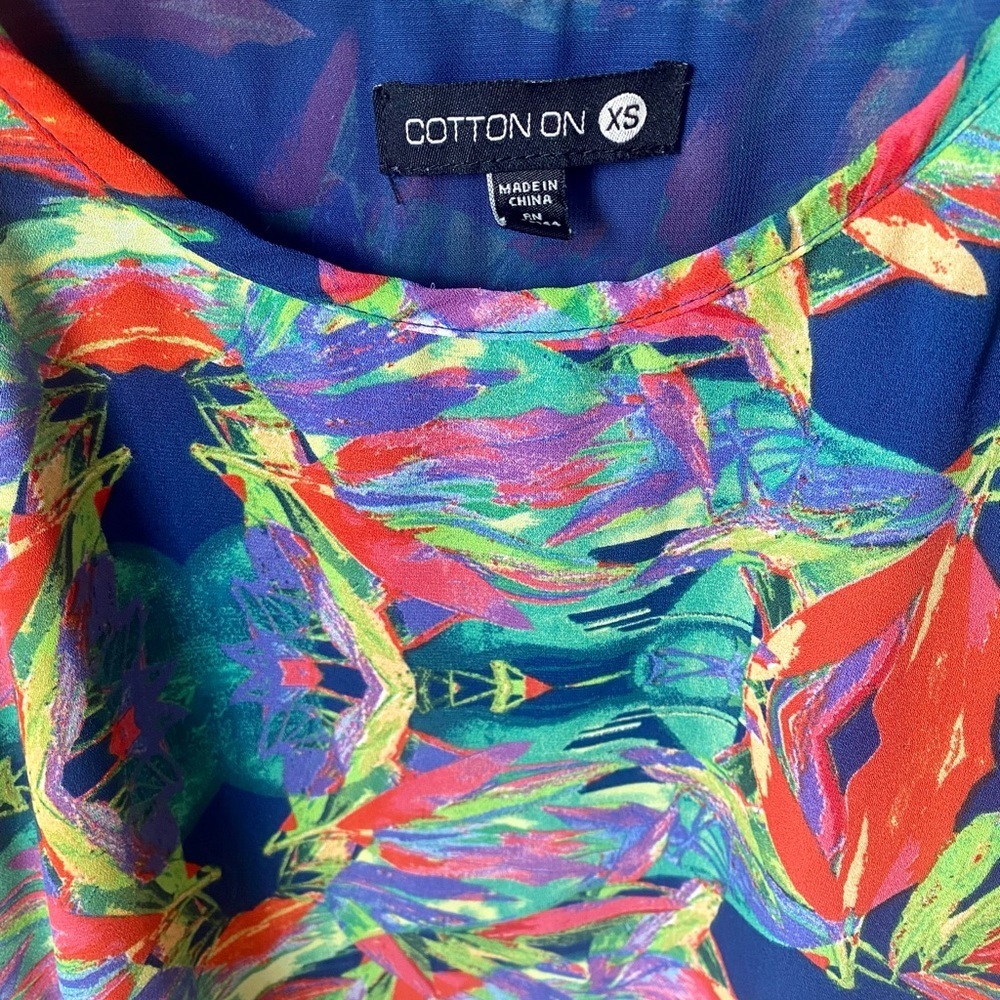 Cotton On Navy Floral Summer Dress - Picture 6 of 7